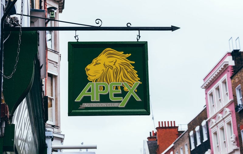 APEX Nutrition Exterior Signage