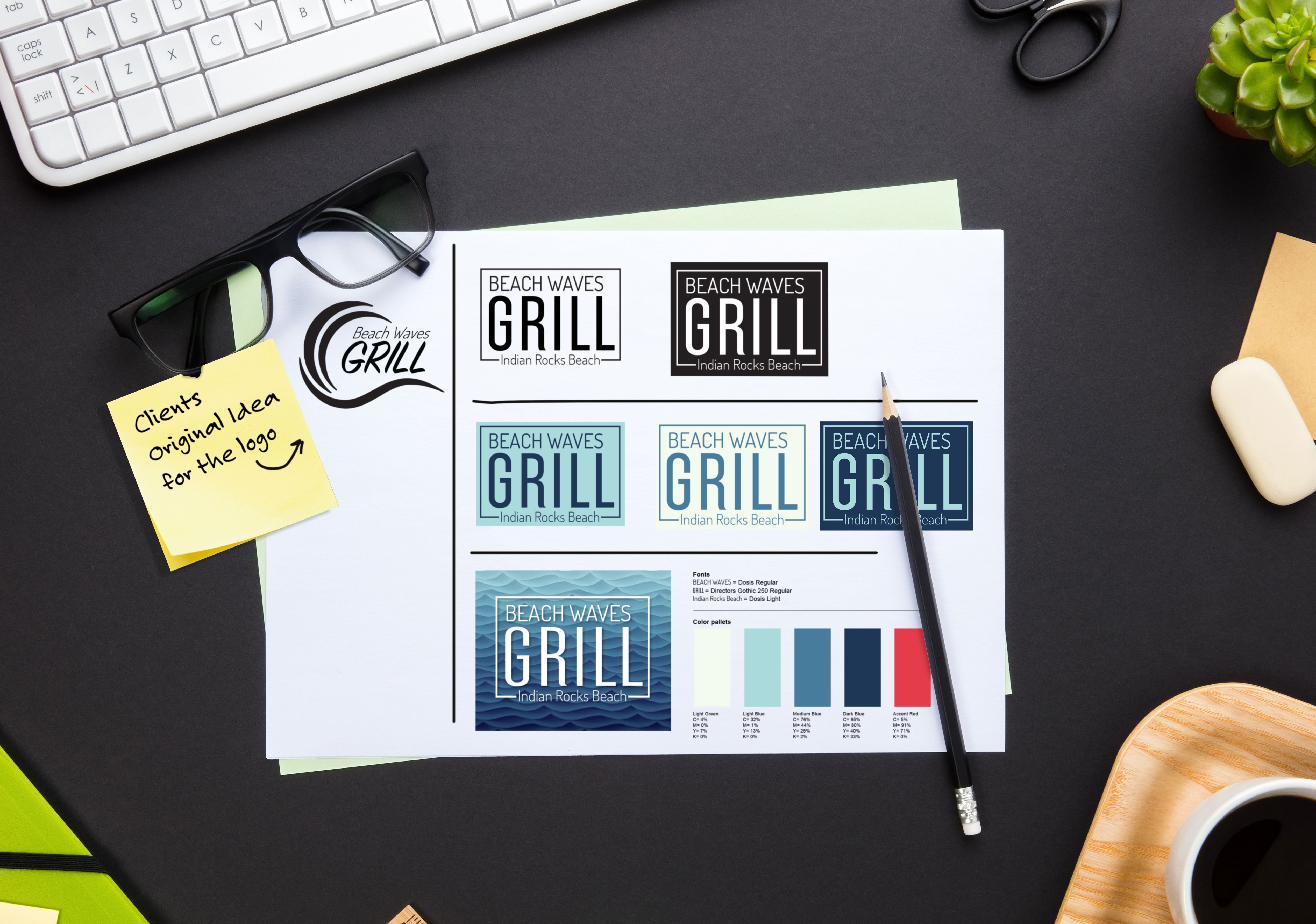 Logo concepts - Beach Waves Grill